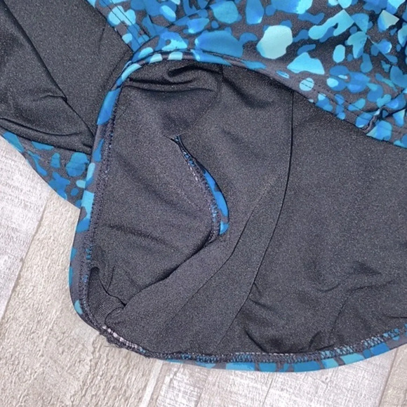 Tropical escape turquoise one piece swimsuit size 14 - Picture 3 of 8